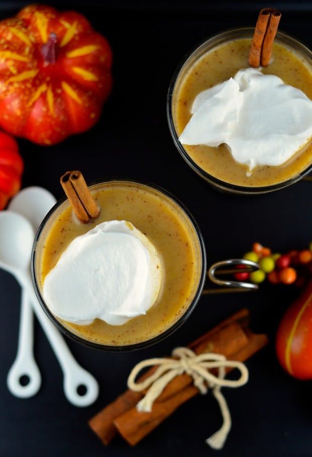 Pumpkin spice cocktail