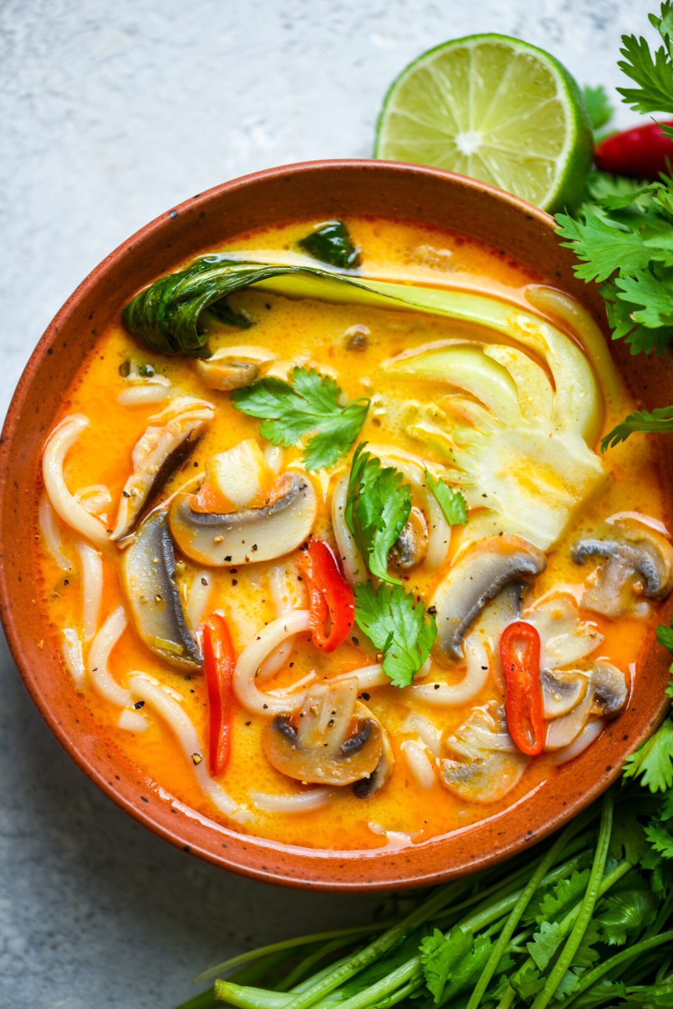 Thai curry noodle soup