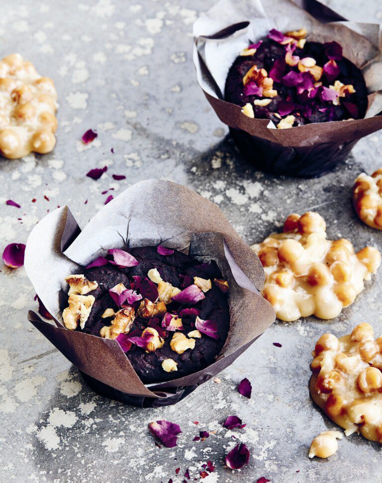 Chocolate, Red Bean, and Rose Brownies from Joe Yonan's Cool Beans