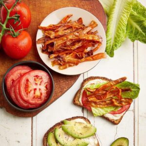 Vegan BLAT Sandwich with Carrot “Bacon”