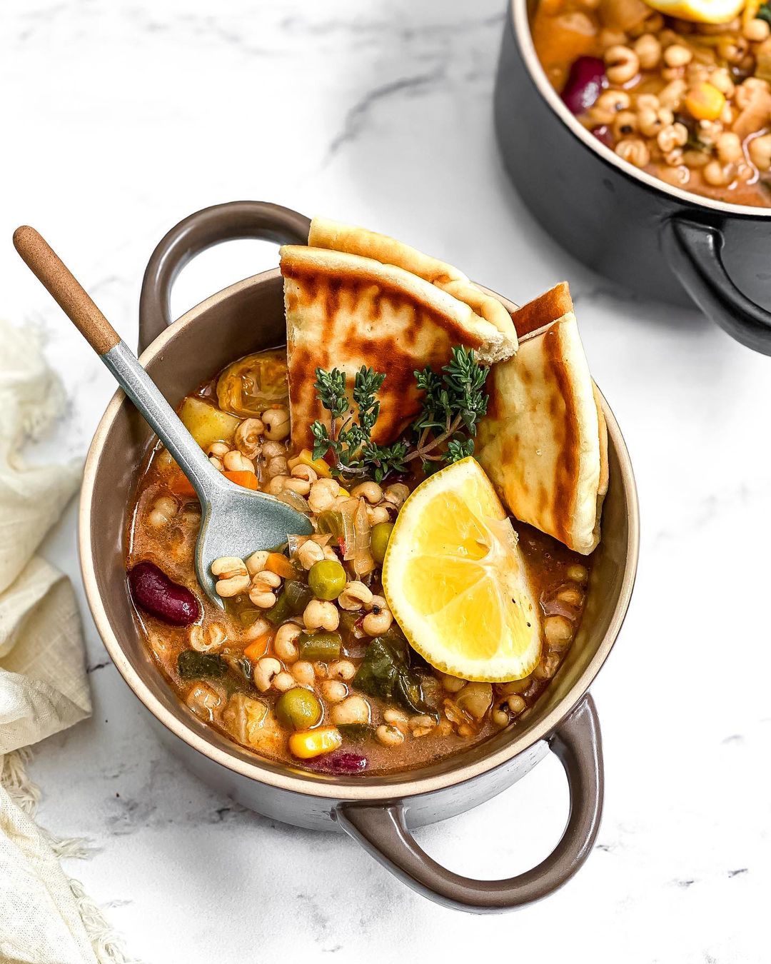 Vegan Uzbek Cuisine: Pearl Barley Soup (Kocha Suyugh Osh)