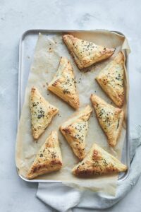 Spinach and Cashew Ricotta Triangles