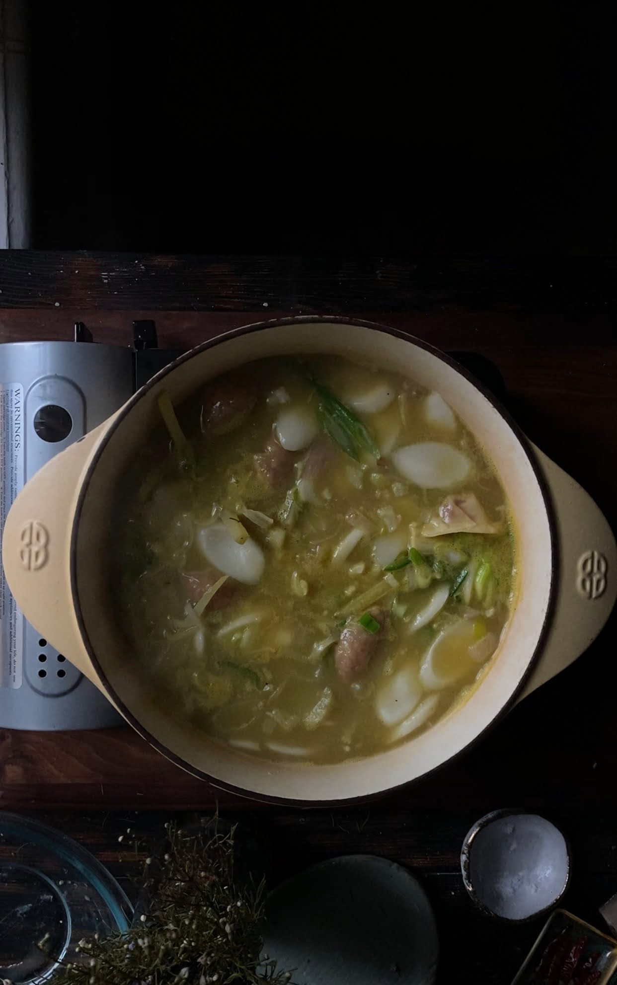 vegan dumpling soup
