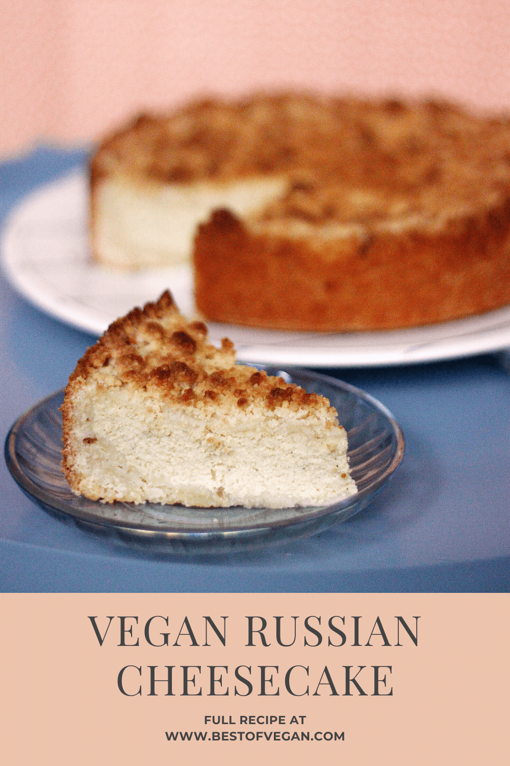 Vegan Russian Cheesecake ("Royal Vatrushka")