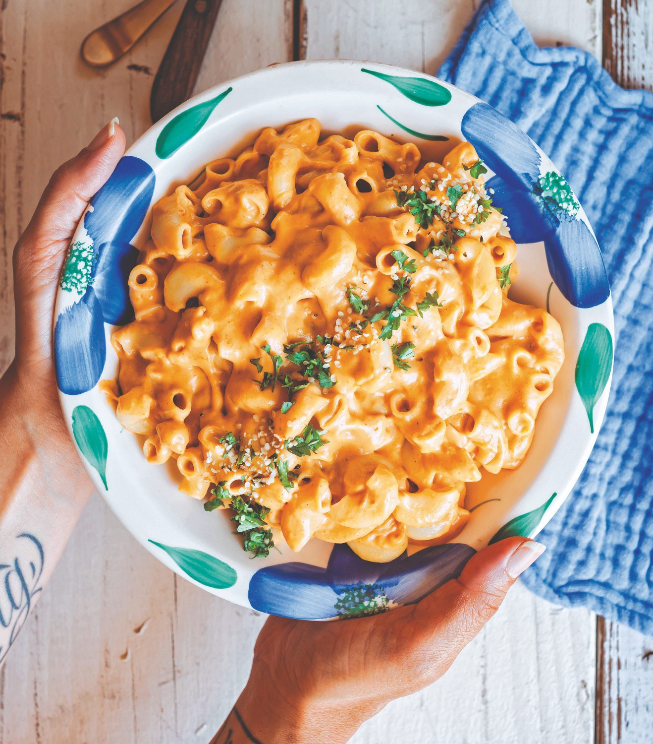 Vegan Sun Dried Tomato Mac n Cheez from Megan Sadd's 30-minute Vegan Dinners