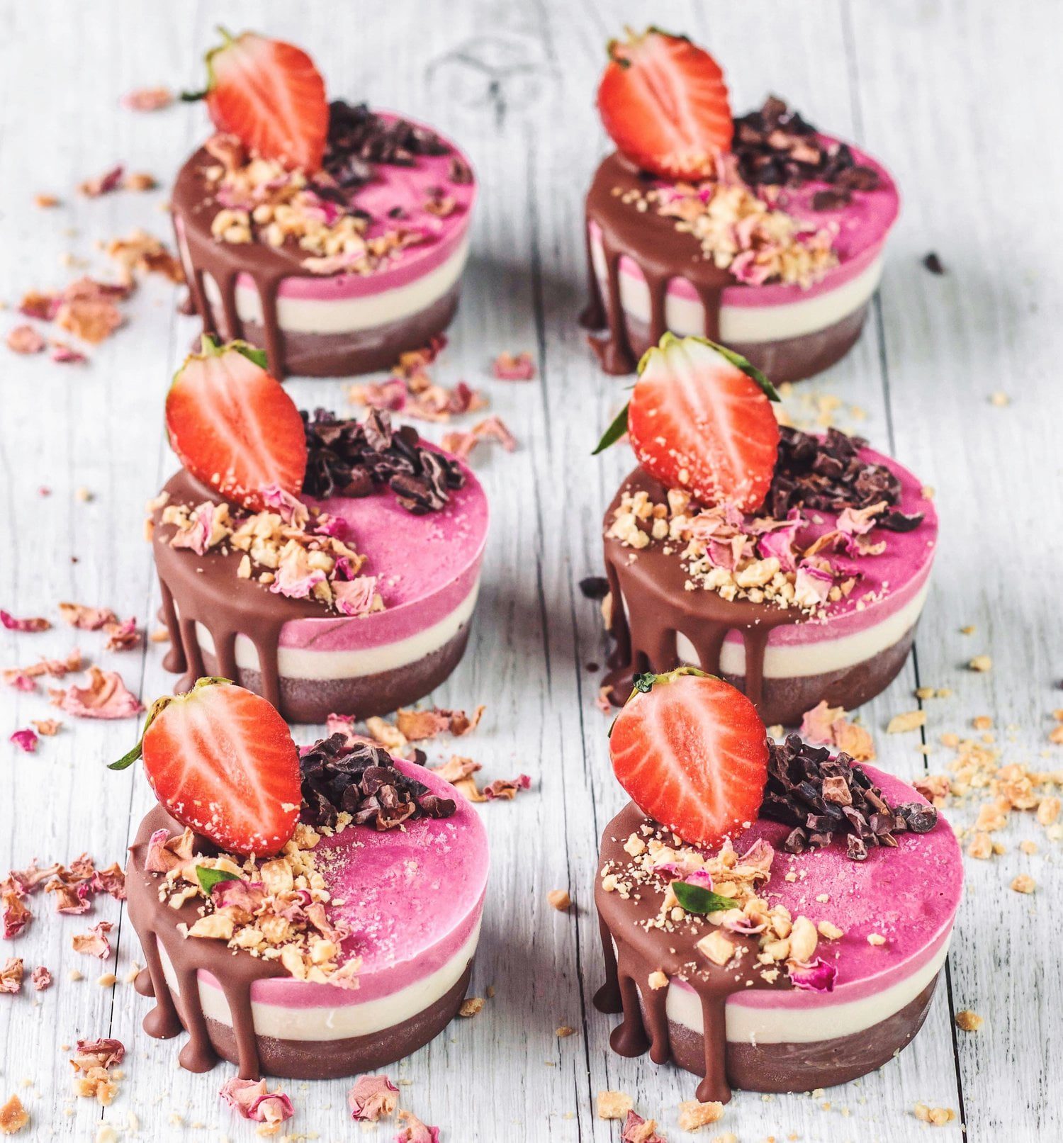 Vegan Coconut Recipe: Neapolitan Cheesecake