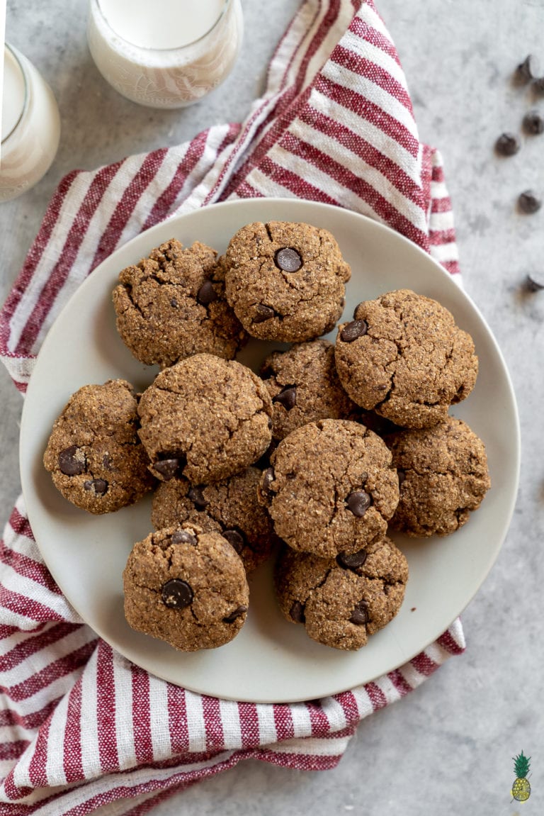 Vegan Coconut Recipe: Coconut Flour Choc Chip Cookies