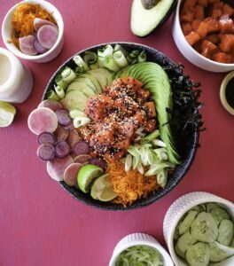 Vegan Watermelon Poke Bowls