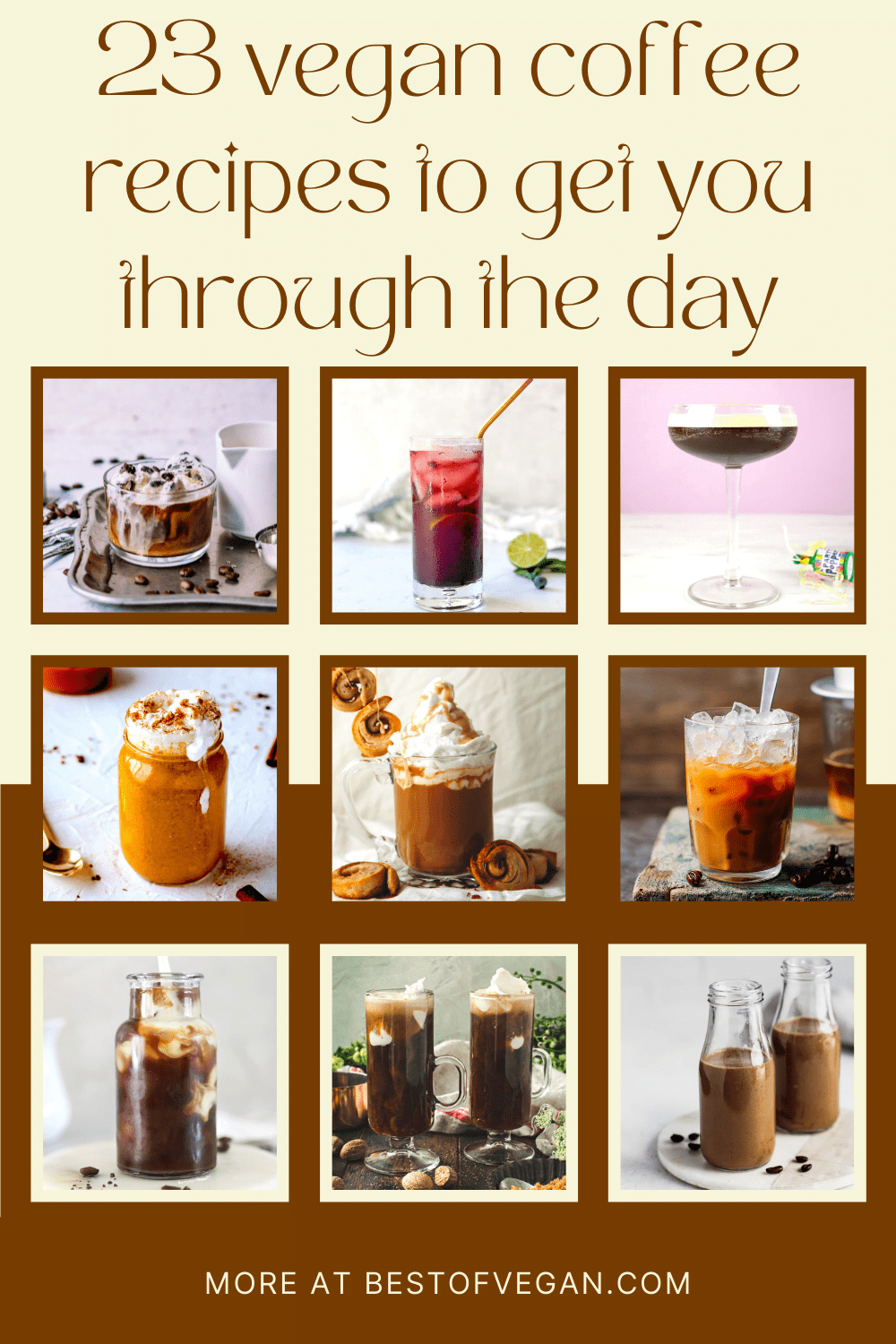 23 Hot & Iced Vegan Coffee Recipes to Get You Through the Day