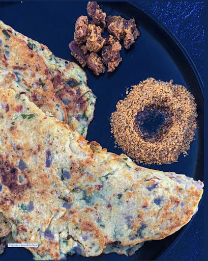 Vegan Adai (Tamil-style Crispy Lentil & Rice Savory Pancakes)