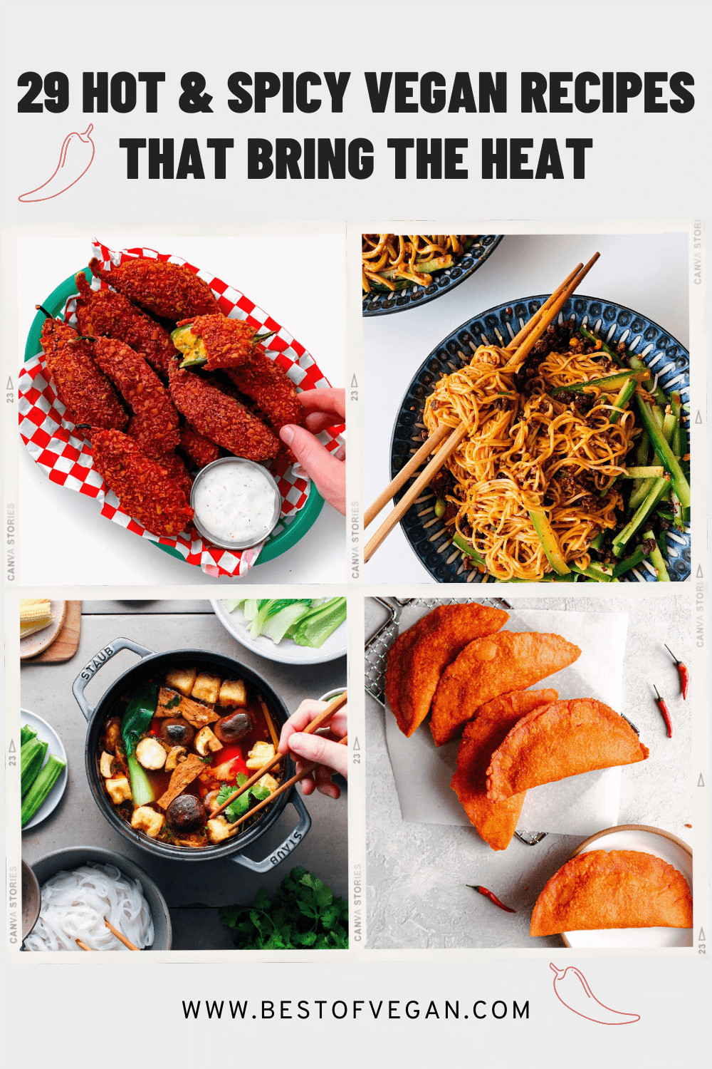 29 Hot & Spicy Vegan Recipes That Bring the Heat