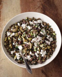 Green Lentil Salad with Tangy Sumac Dressing