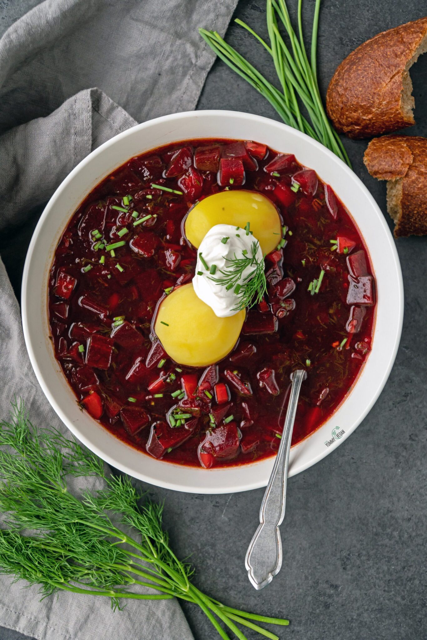 Vegan Borscht (Beet Soup)