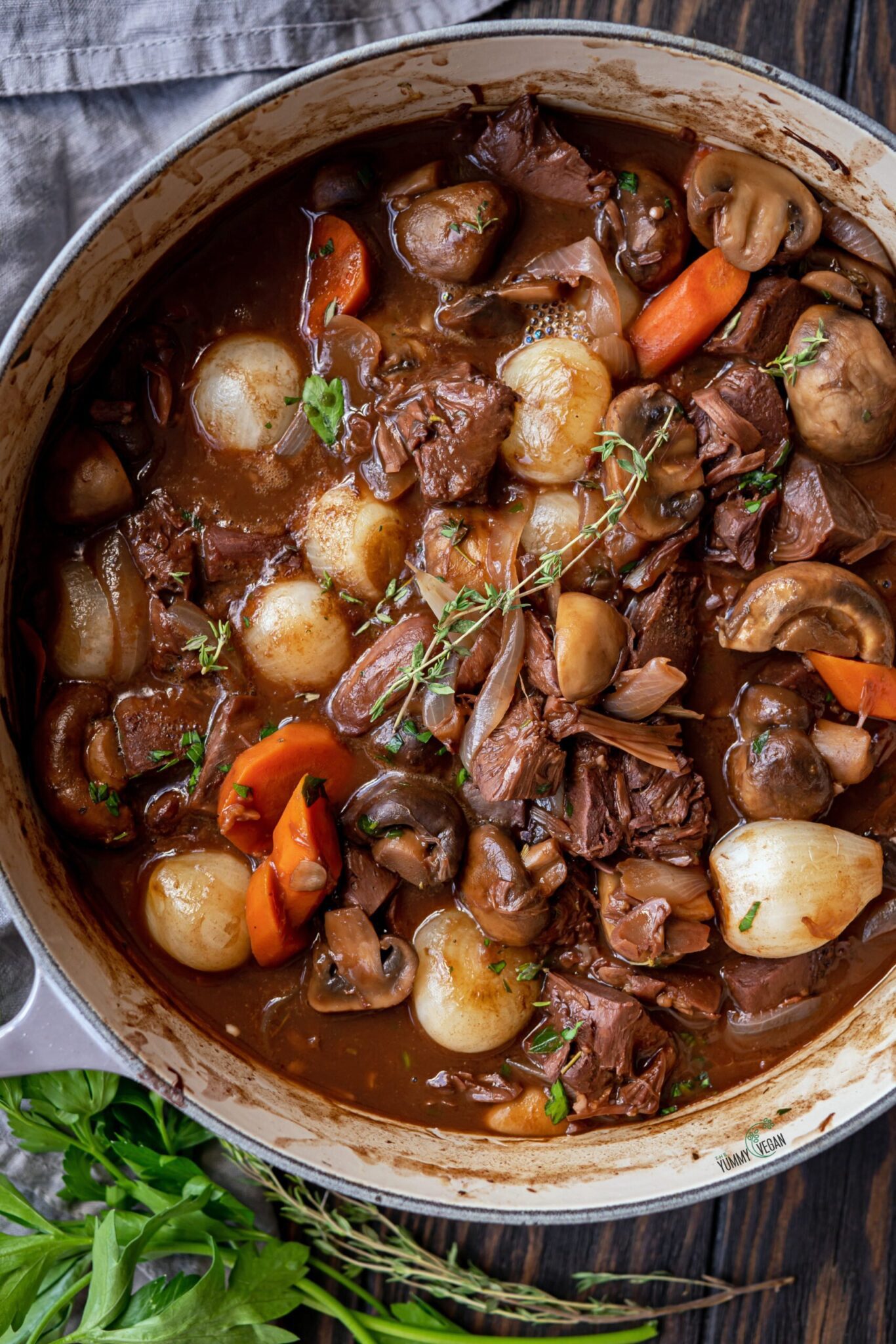 Vegan Jackfruit Bourguignon