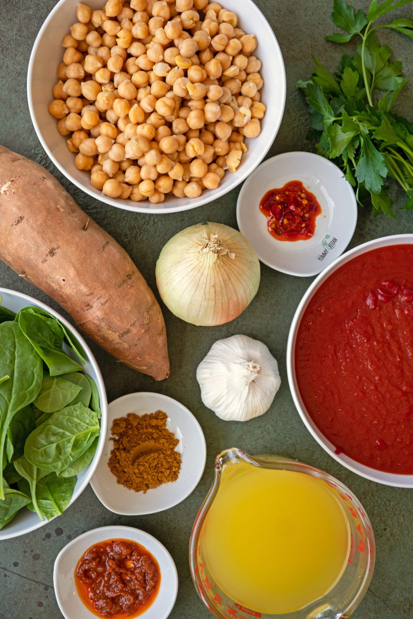Moroccan Style Chickpea Stew  ingredients