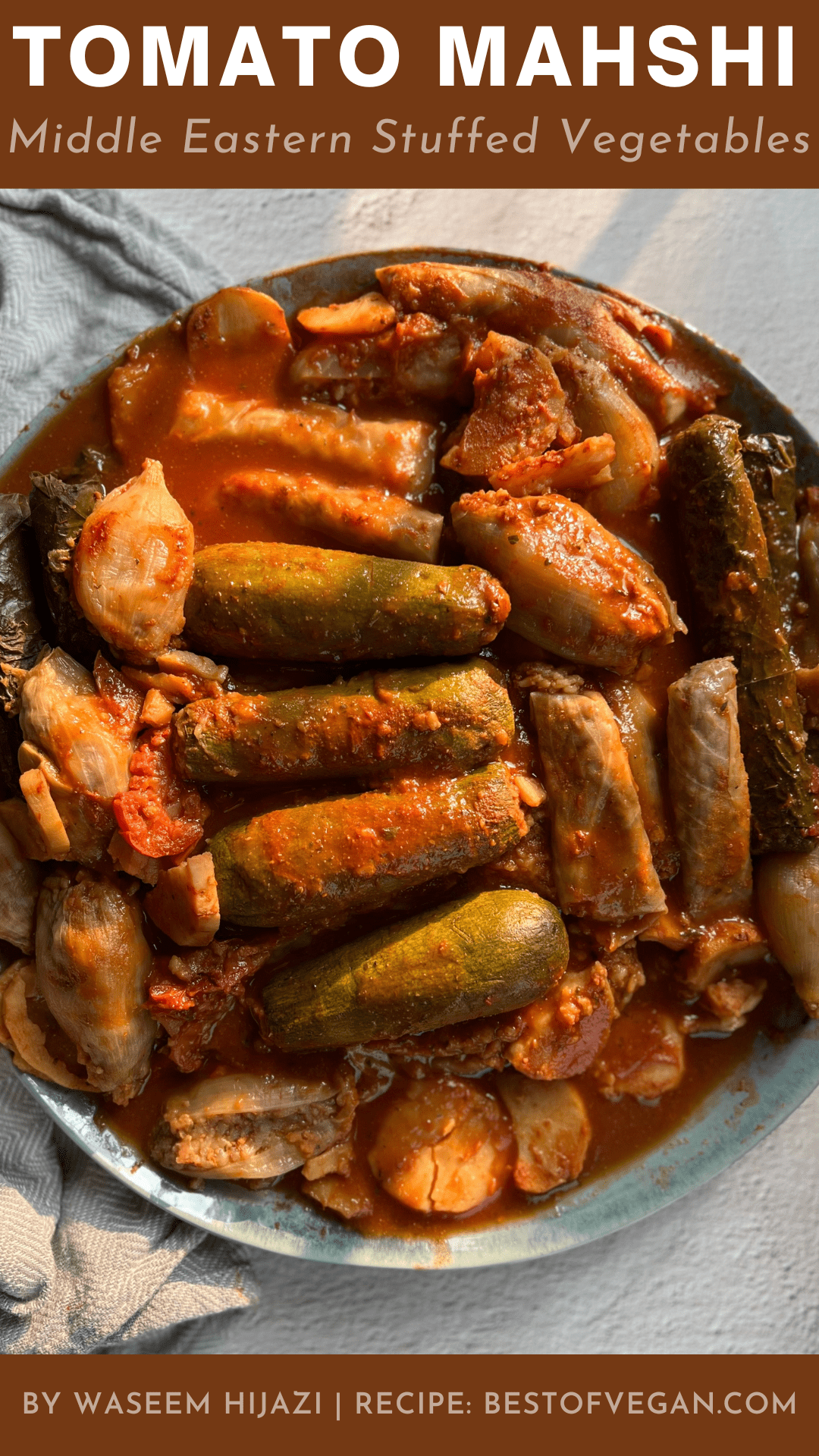 Tomato Mahshi (Middle Eastern Stuffed Vegetables)