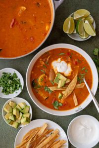 Roasted Vegetable Tortilla Soup