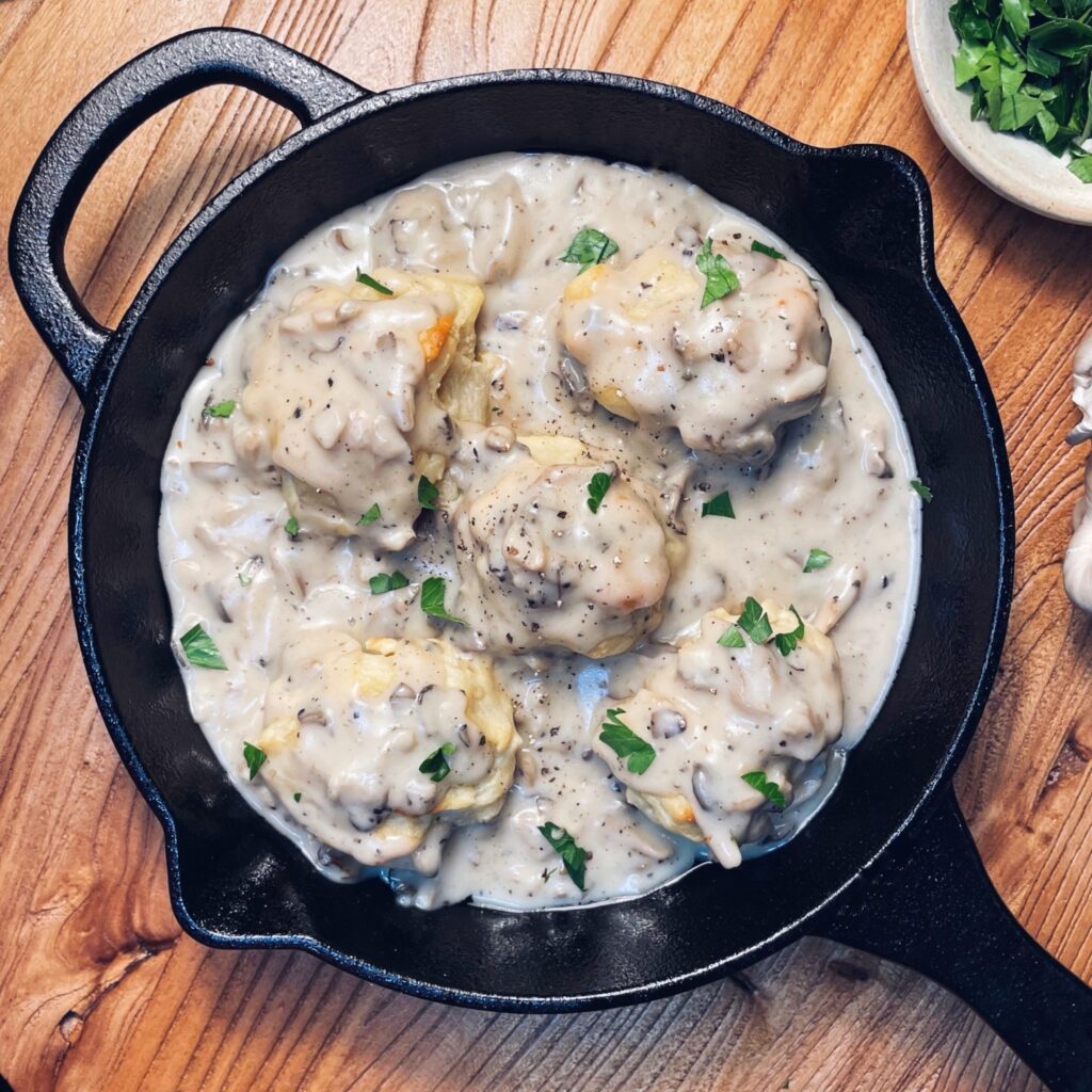 Oyster Mushroom Biscuits
