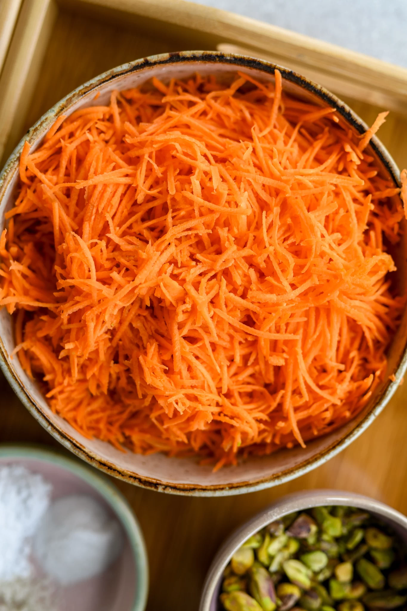grated carrots