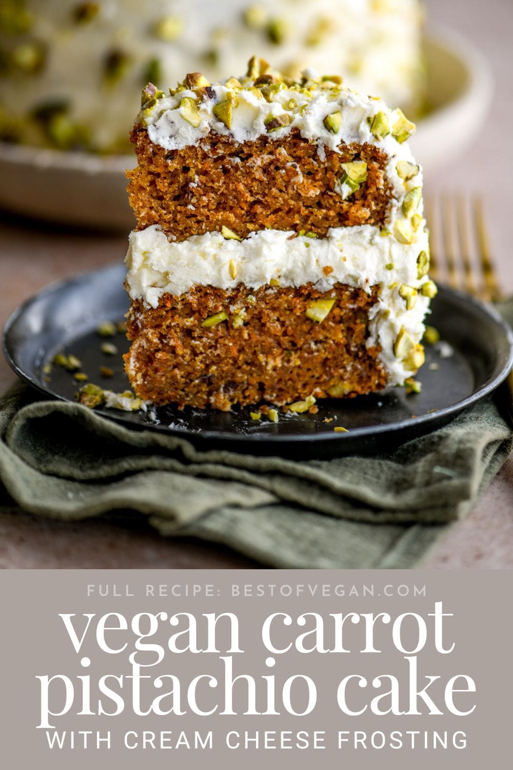pistachio carrot cake - pistachio cake PIN