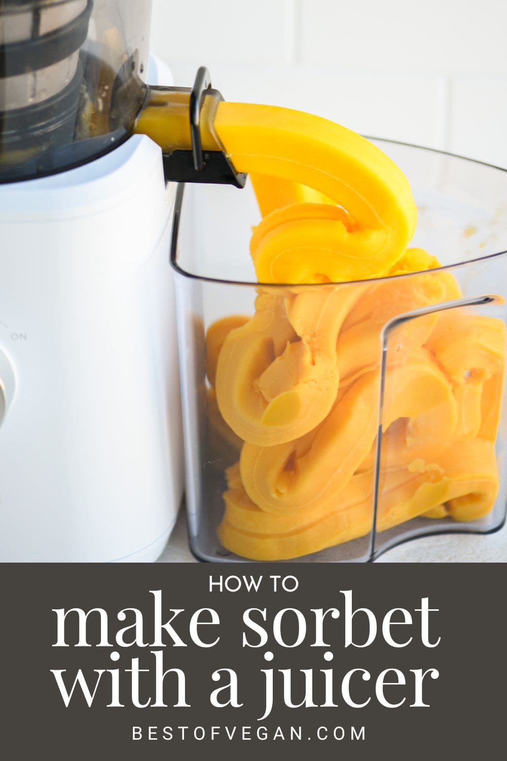 how to make sorbet with a juicer