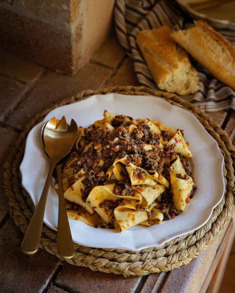 Pappardelle Mushroom Bolognese