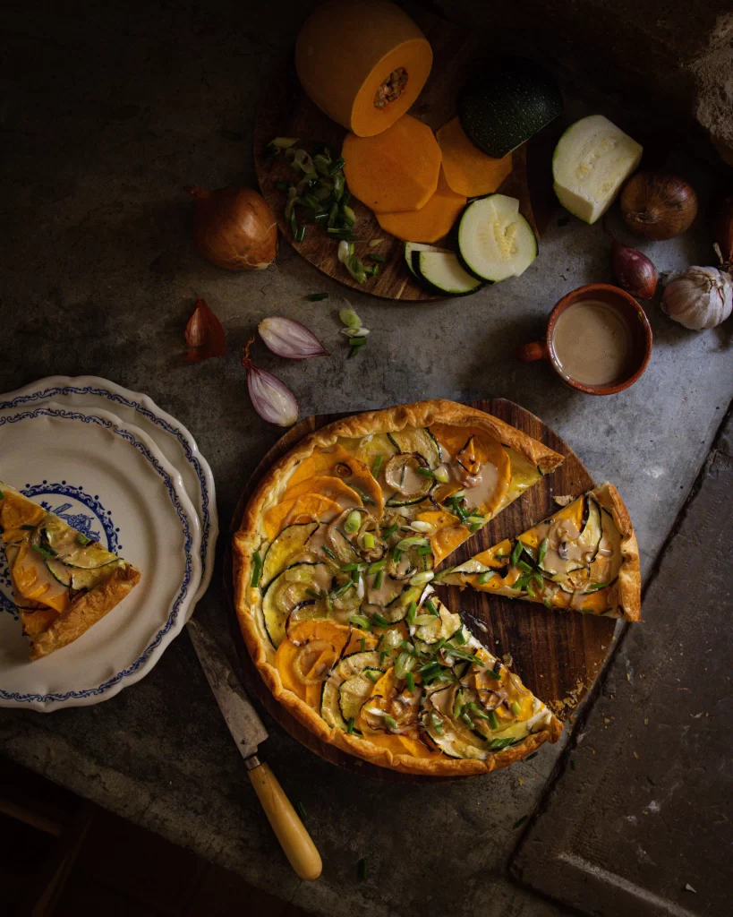 vegan ricotta squash galette