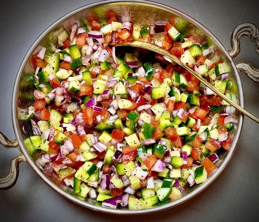 Salad Shirazi (Cucumber, Tomato & Onion Salad)
