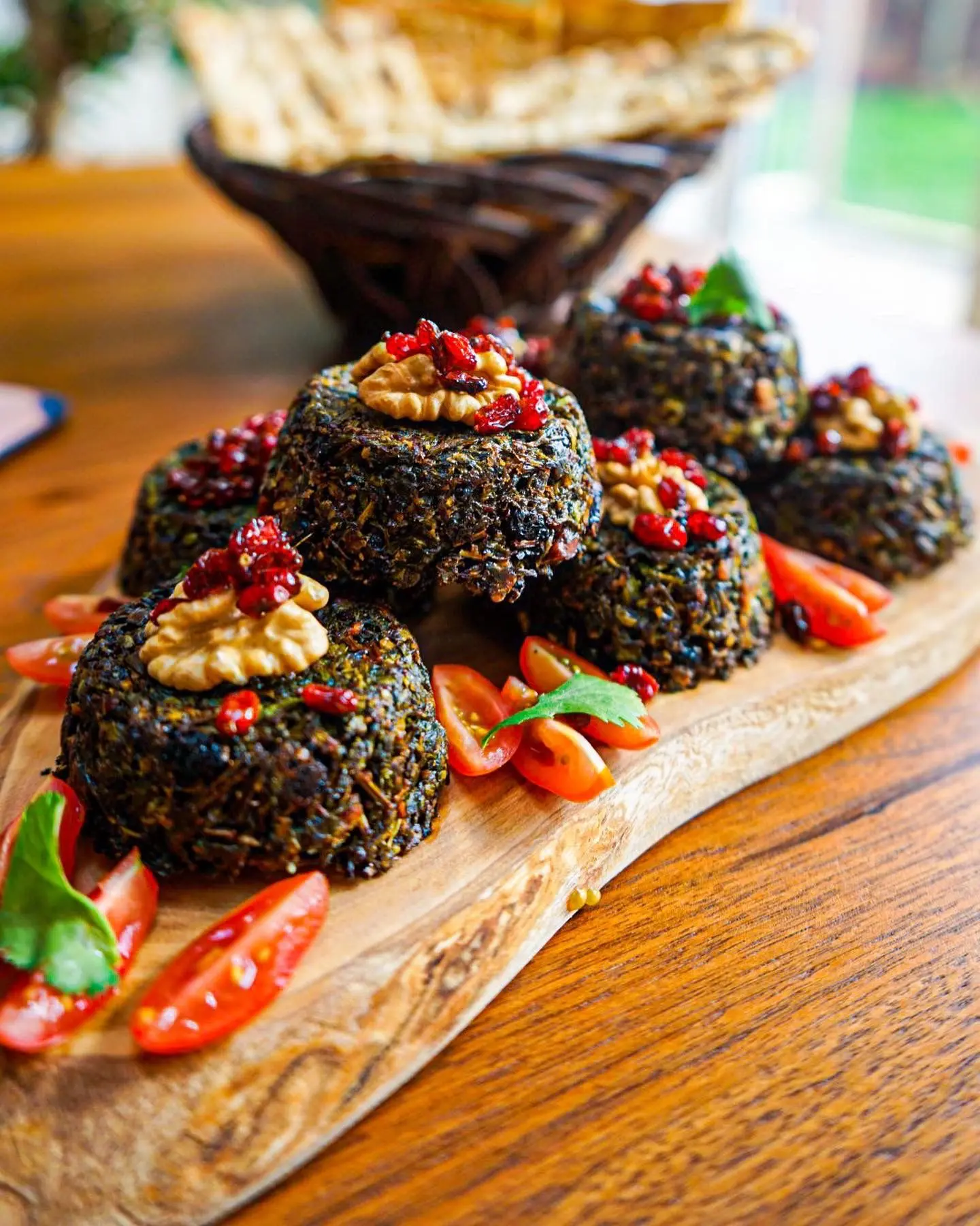 VEGAN KOOKOO SABZI / WALNUT, BARBERRY AND FRESH HERB FRITTATA